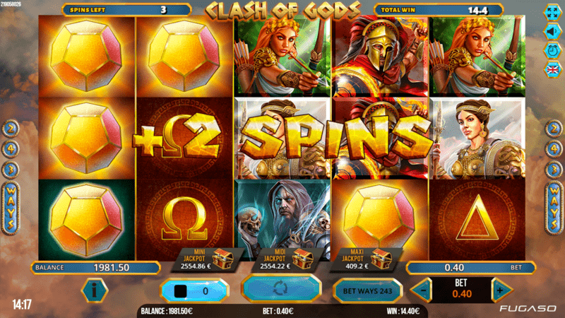 Clash of Gods Freispiele